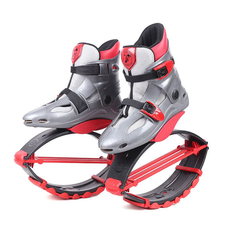 Kids Kangoo Boots/Shoes/Jumpers Gen I Series Red/Gray | Kangaroo Jump Shoes-Boots |, Kids 12 - 1 U.S. / 121lbs - 160lbs